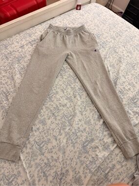 Champion Men Small Light Gray Jogger Sweatpants